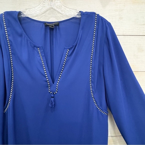 J. Crew Royal Blue Tassel Trim top ❤️ - Picture 6 of 8